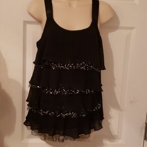 Sleeveless embellished blouse